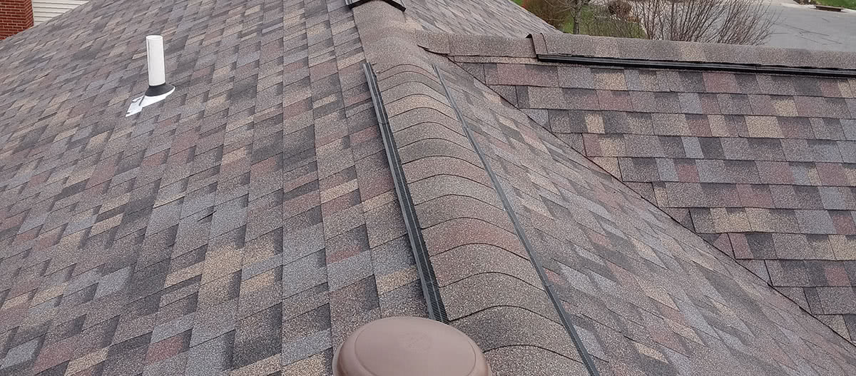 New shingled roof