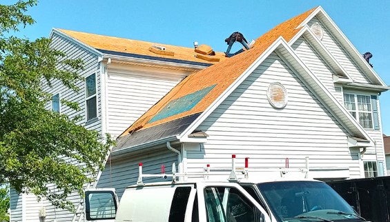 Roof Replacement in Mason, OH: In progress 2