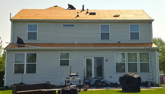 Roof Replacement in Mason, OH: In progress 3