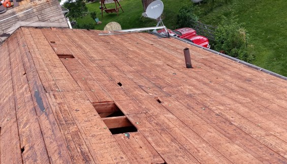 Shingle Roof Replacement During 1