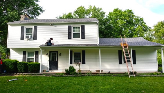 Shingle Roof Replacement House